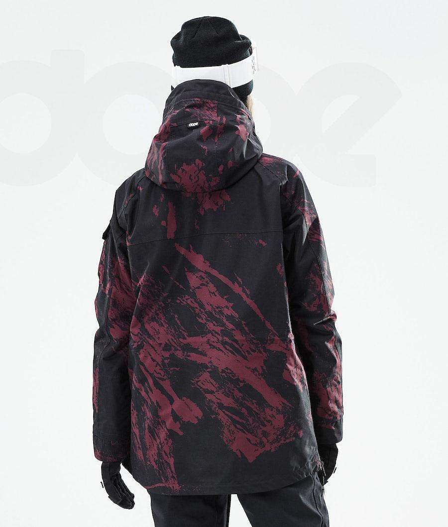 Burgundy Women's Dope Akin W 2021 Paint Ski Jackets | AUSO3589