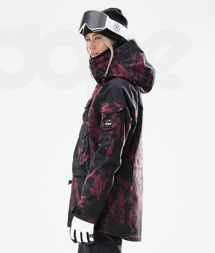 Burgundy Women's Dope Akin W 2021 Paint Ski Jackets | AUSO3589