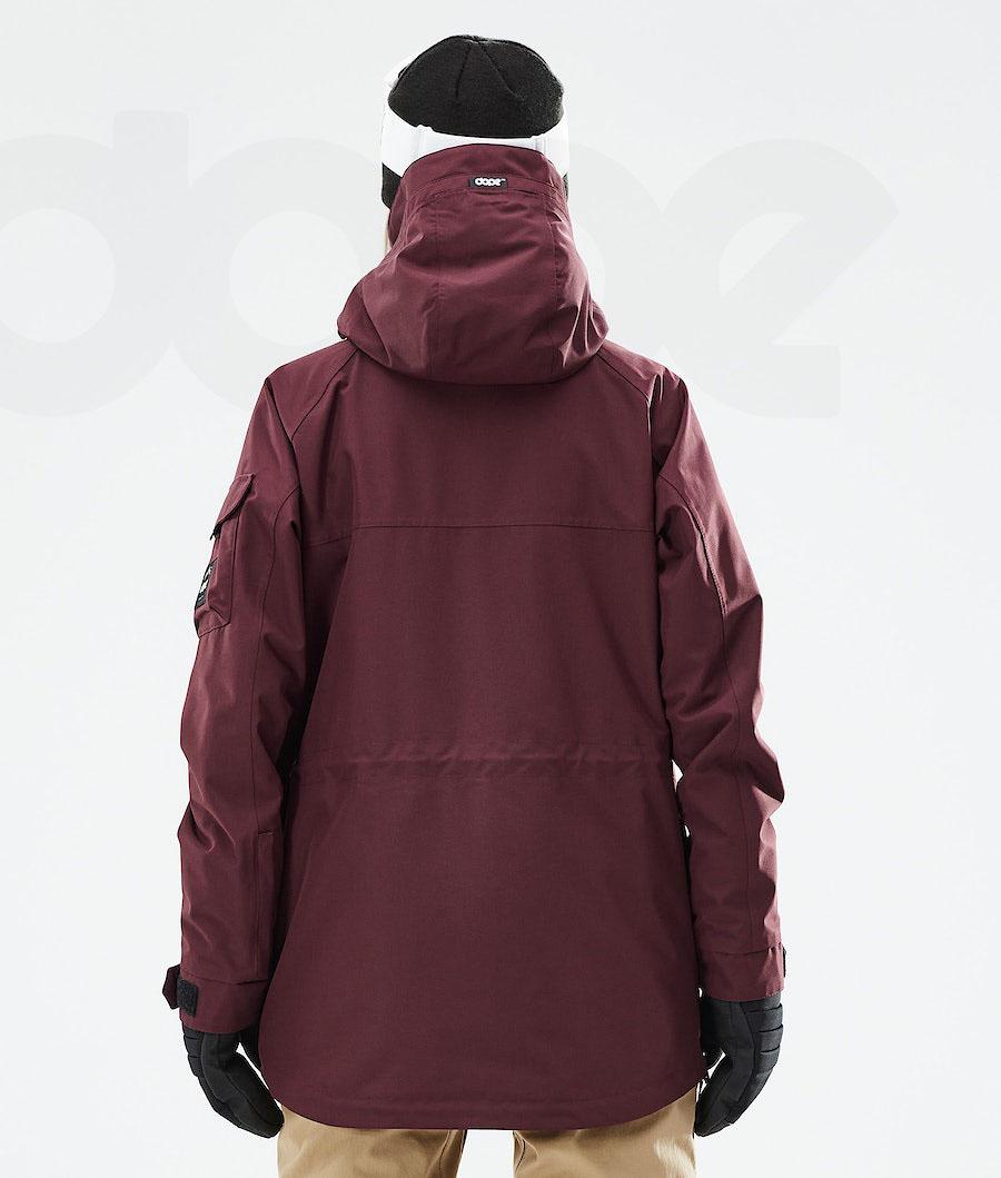 Burgundy Women's Dope Akin W 2021 Snowboard Jackets | AURW3416