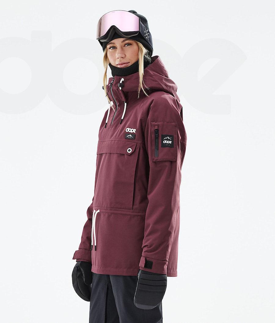 Burgundy Women's Dope Annok W 2021 Ski Jackets | AUBC3603