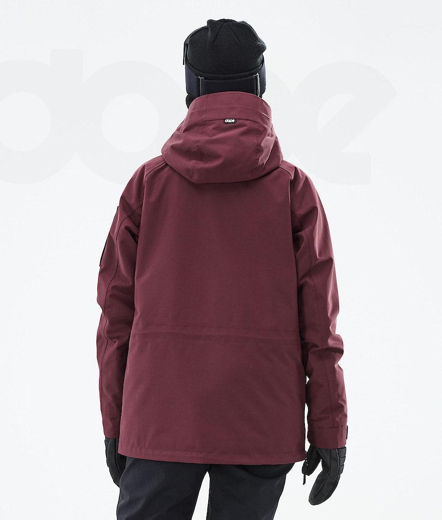 Burgundy Women's Dope Annok W 2021 Ski Jackets | AUBC3603