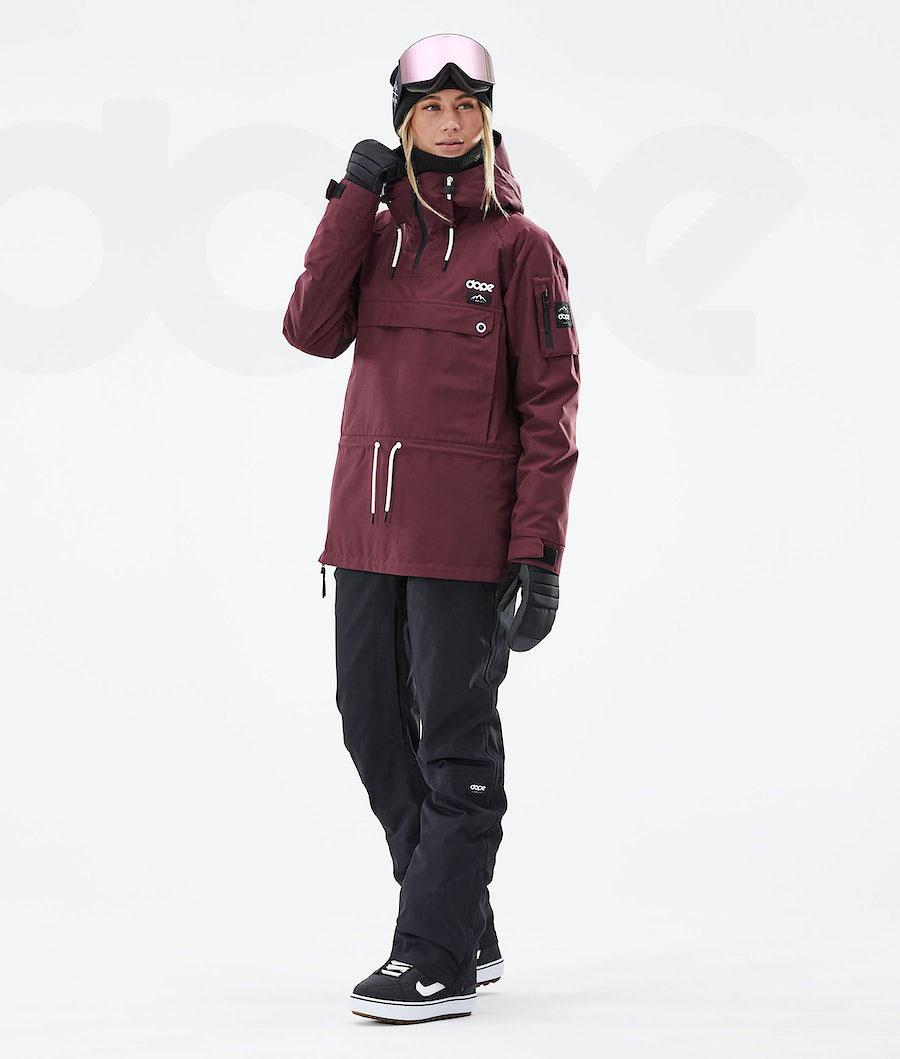 Burgundy Women's Dope Annok W 2021 Snowboard Jackets | AUAP3434