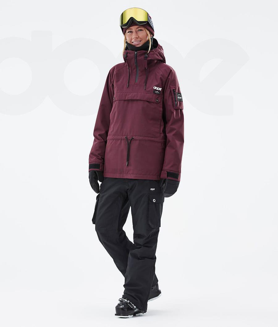 Burgundy Women's Dope Annok W Don Ski Jackets | AUCE3605