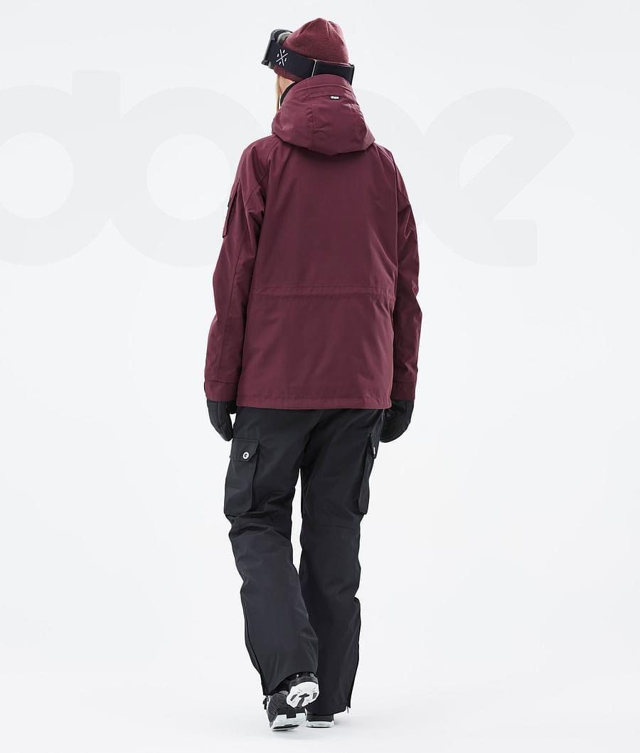 Burgundy Women's Dope Annok W Don Ski Jackets | AUCE3605