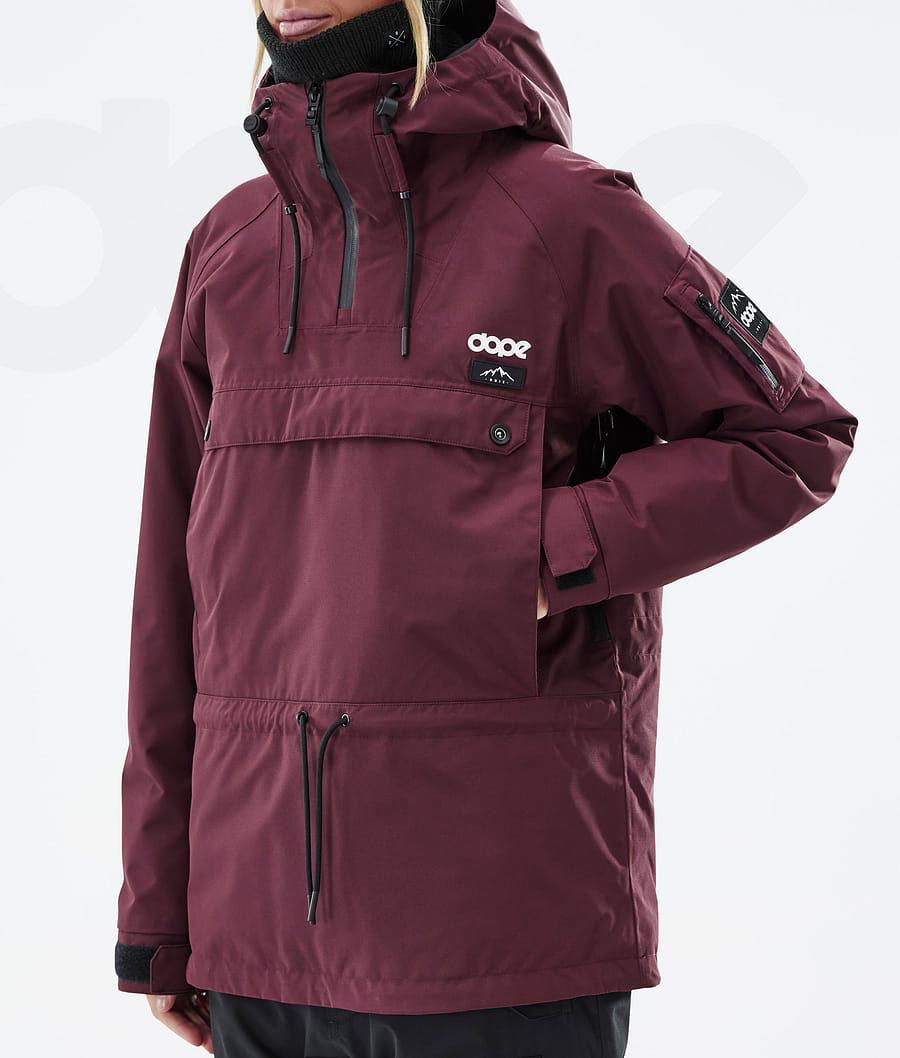 Burgundy Women's Dope Annok W Don Ski Jackets | AUCE3605