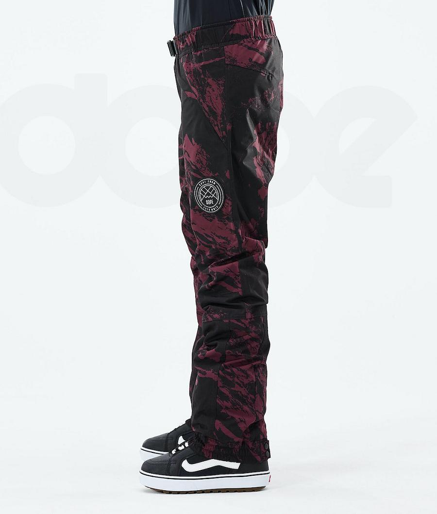 Burgundy Women's Dope Blizzard W 2021 Paint Snowboard Pants | AUNB3252