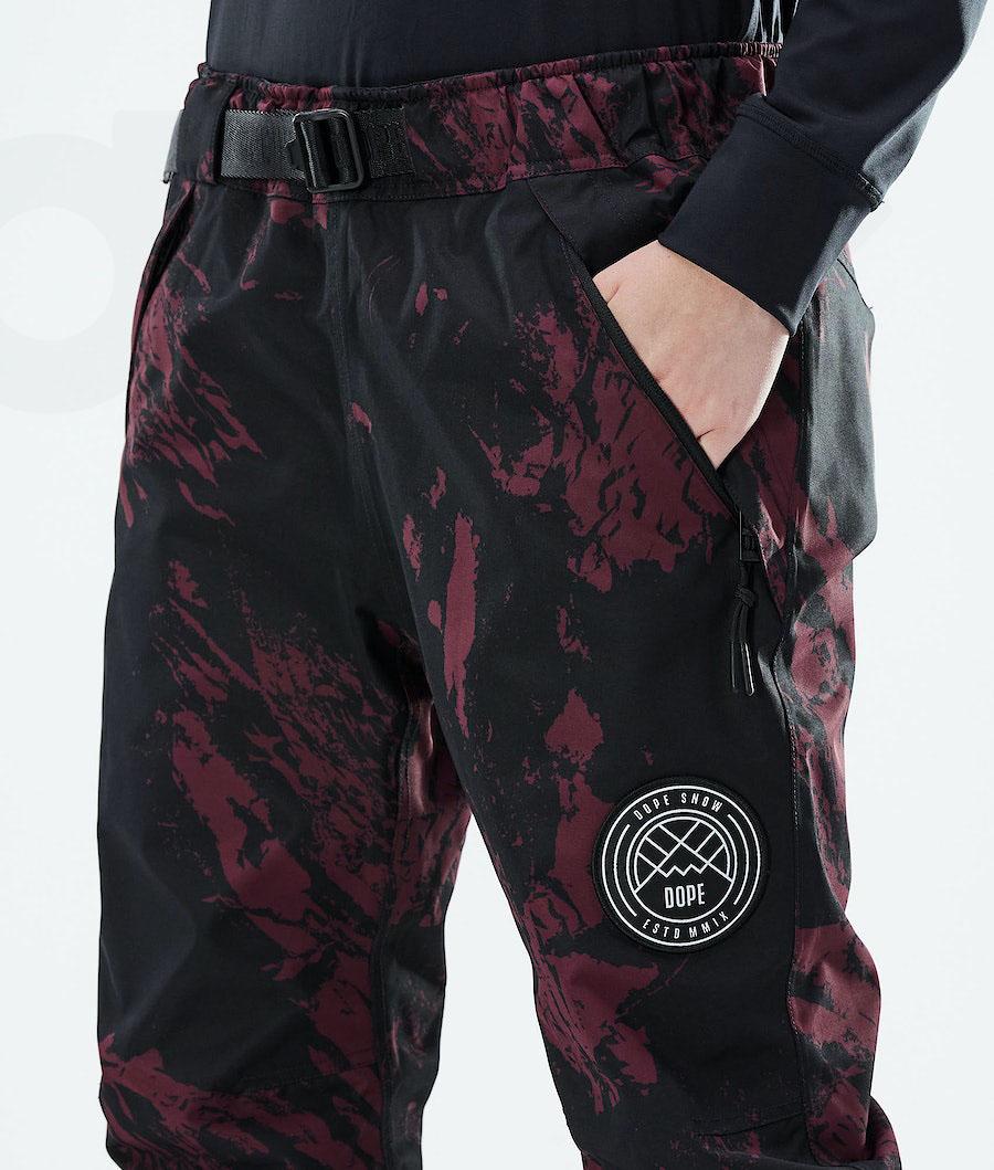 Burgundy Women's Dope Blizzard W 2021 Paint Snowboard Pants | AUNB3252