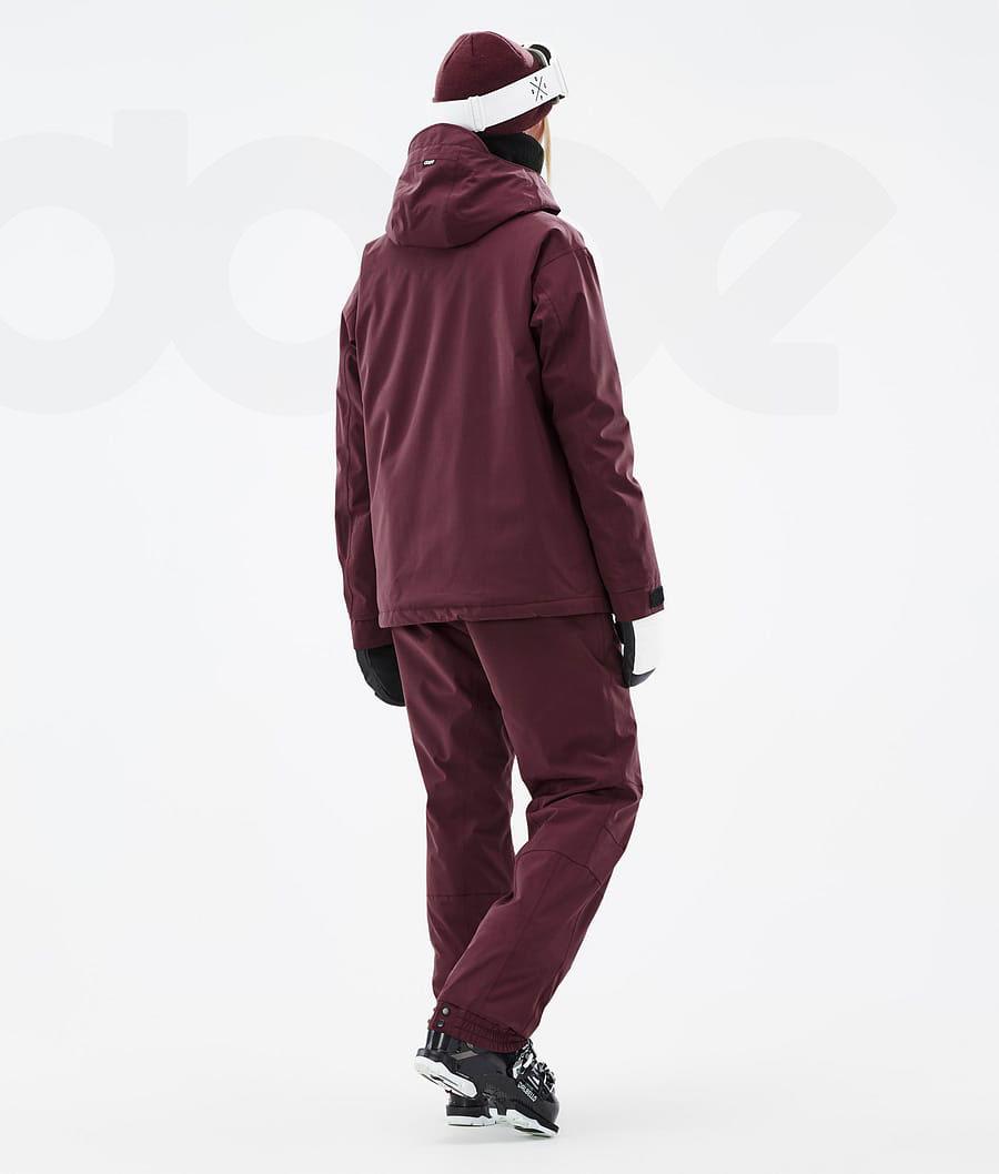 Burgundy Women's Dope Blizzard W Ski Jackets | AUAP3617