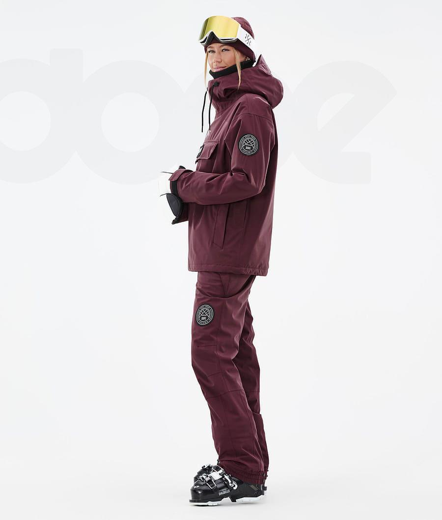 Burgundy Women's Dope Blizzard W Ski Jackets | AUAP3617