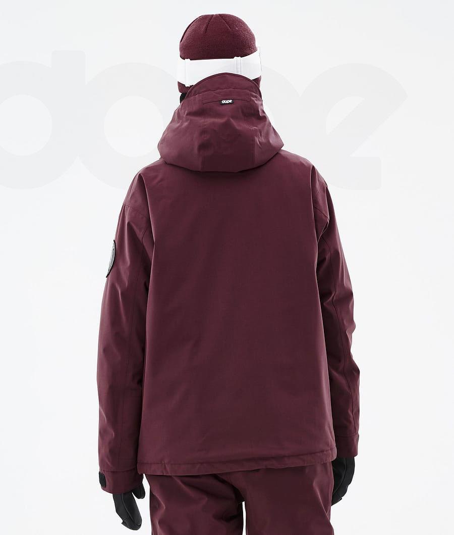 Burgundy Women's Dope Blizzard W Snowboard Jackets | AUCE3449