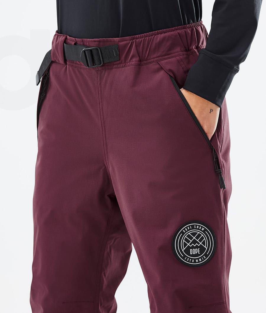 Burgundy Women's Dope Blizzard W Snowboard Pants | AUSO3239