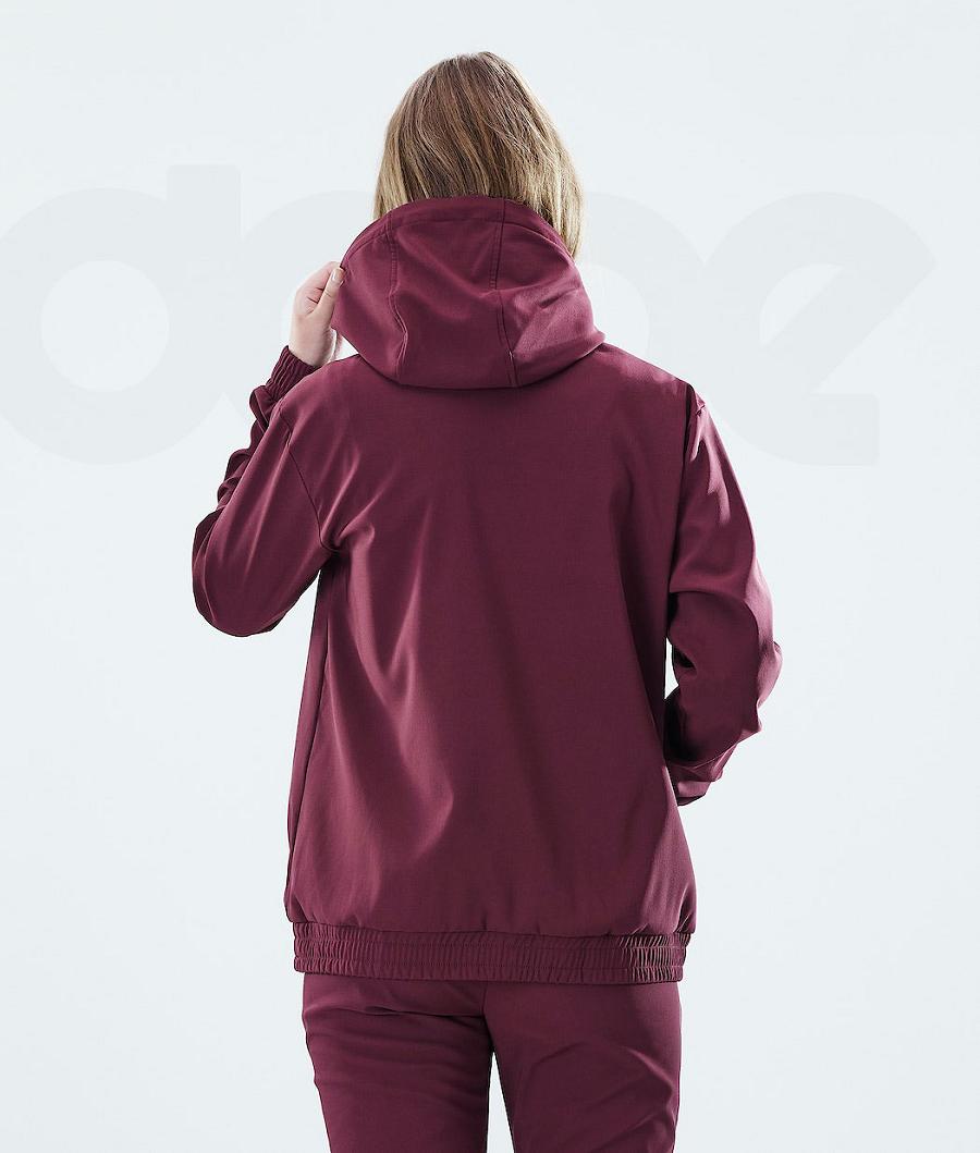 Burgundy Women's Dope Flight W Hoodie | AUDN3841