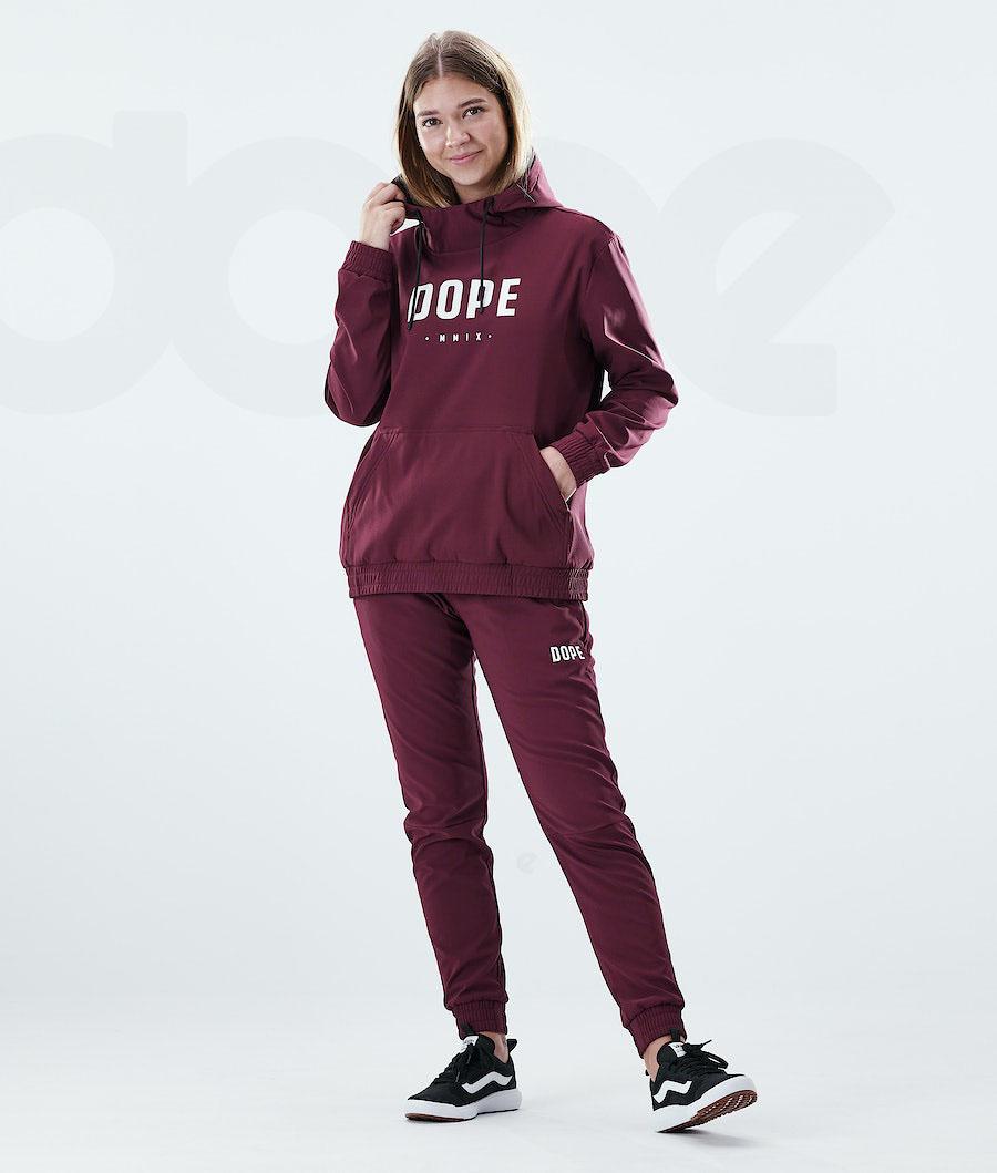 Burgundy Women's Dope Flight W Hoodie | AUDN3841