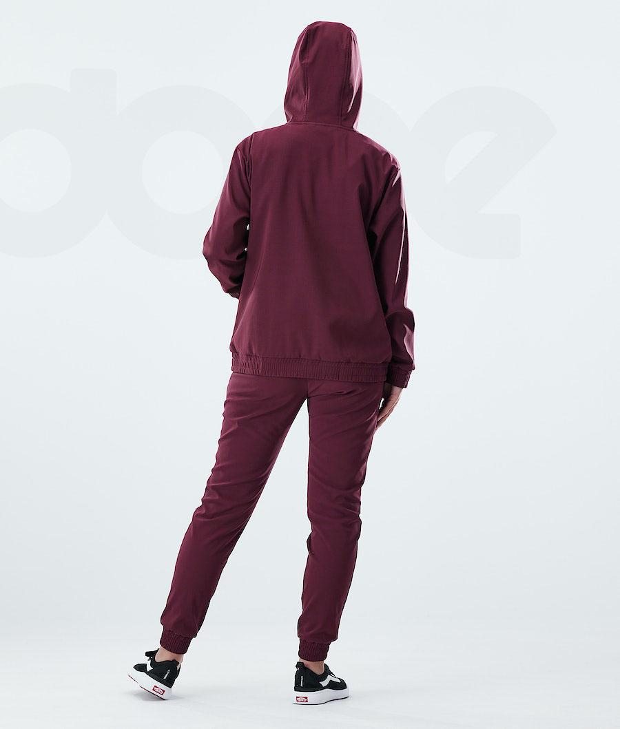 Burgundy Women's Dope Flight W Hoodie | AUDN3841