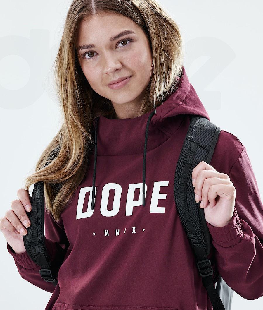 Burgundy Women's Dope Flight W Hoodie | AUDN3841