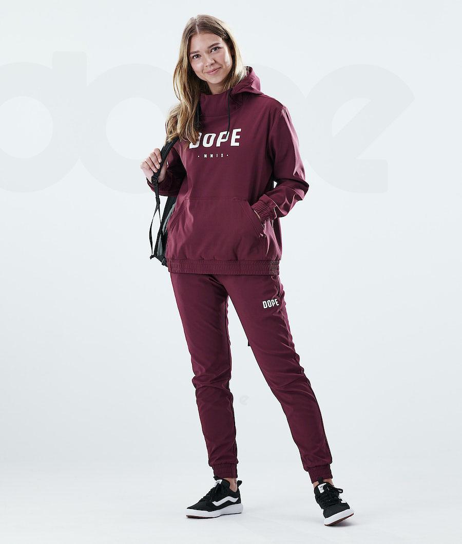 Burgundy Women's Dope Flight W Hoodie | AUDN3841