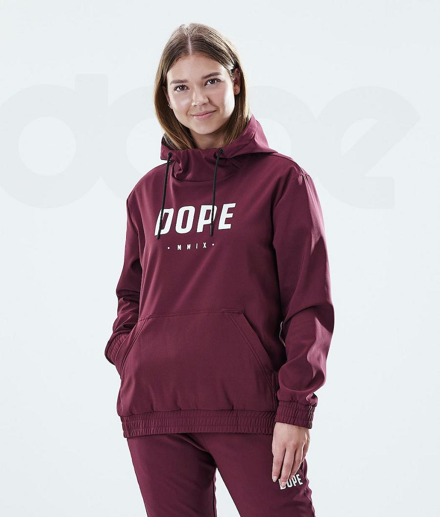 Burgundy Women\'s Dope Flight W Hoodie | AUDN3841