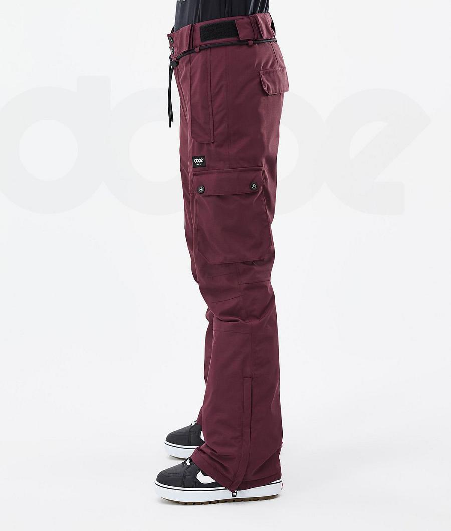 Burgundy Women's Dope Iconic W Don Snowboard Pants | AUAP3285