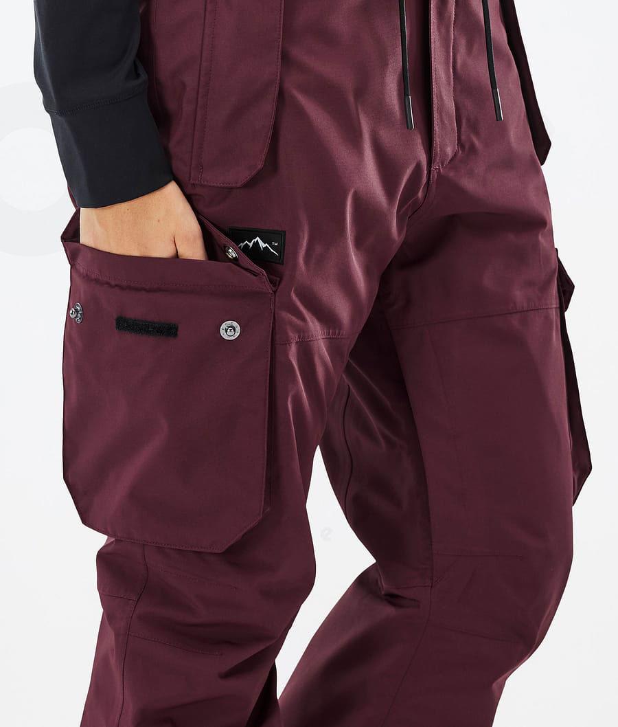 Burgundy Women's Dope Iconic W Don Snowboard Pants | AUAP3285