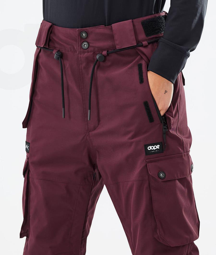 Burgundy Women's Dope Iconic W Don Snowboard Pants | AUAP3285