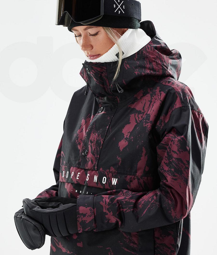 Burgundy Women's Dope Legacy W 2021 Paint Ski Jackets | AUDN3667