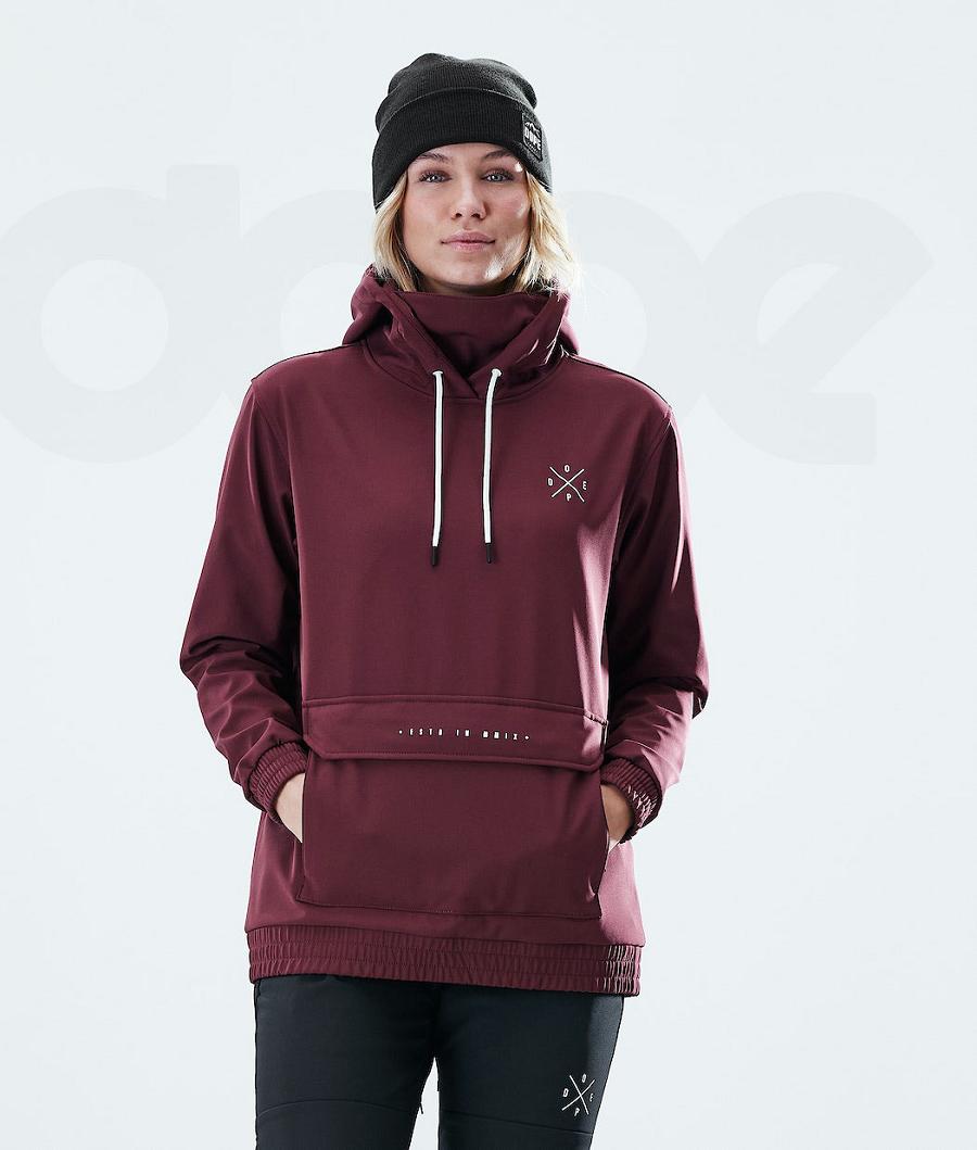 Burgundy Women\'s Dope Nomad W Outdoor Jackets | AUIS3749