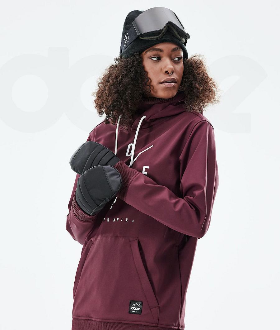 Burgundy Women's Dope Yeti W 10k Ski Jackets | AUQZ3704