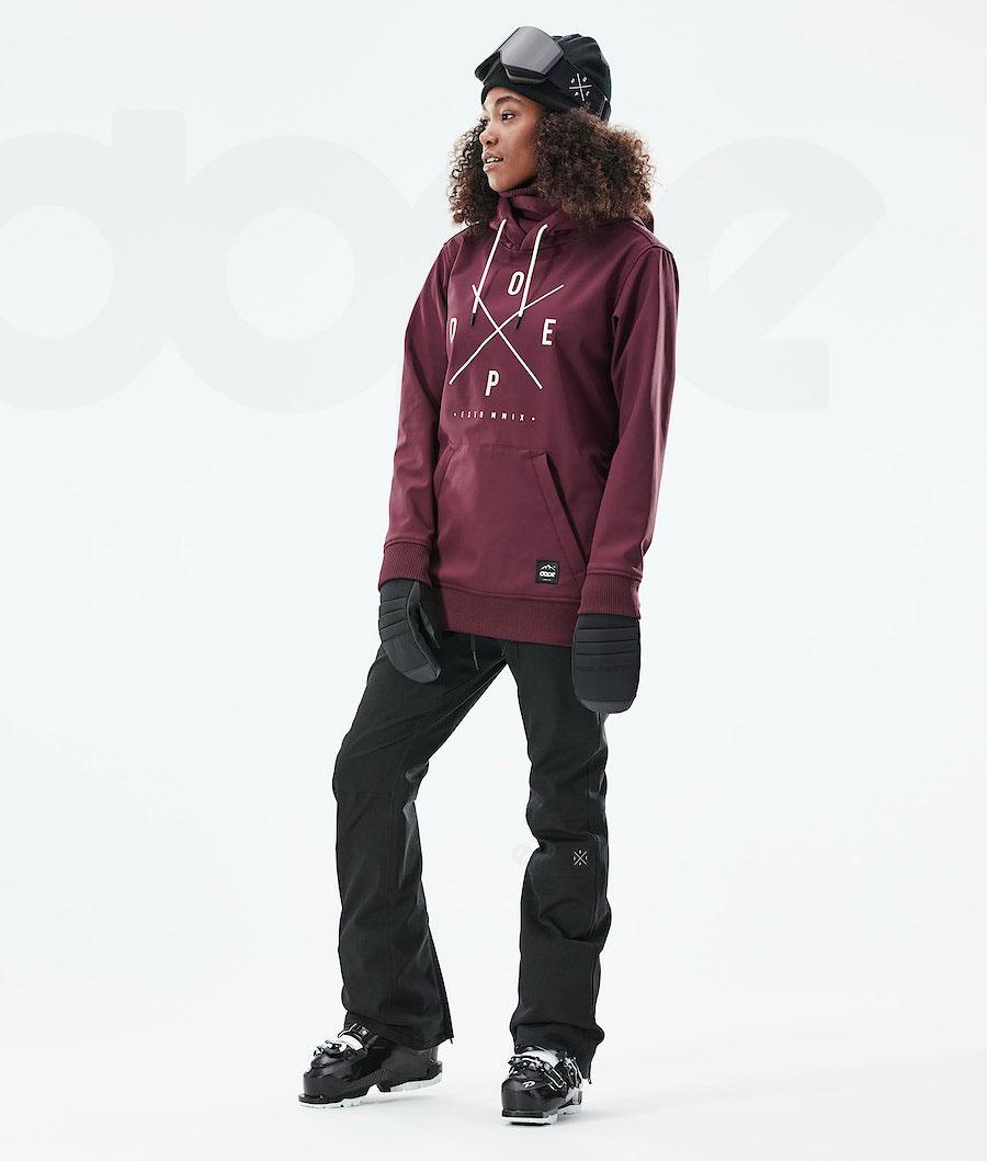 Burgundy Women's Dope Yeti W 10k Ski Jackets | AUQZ3704