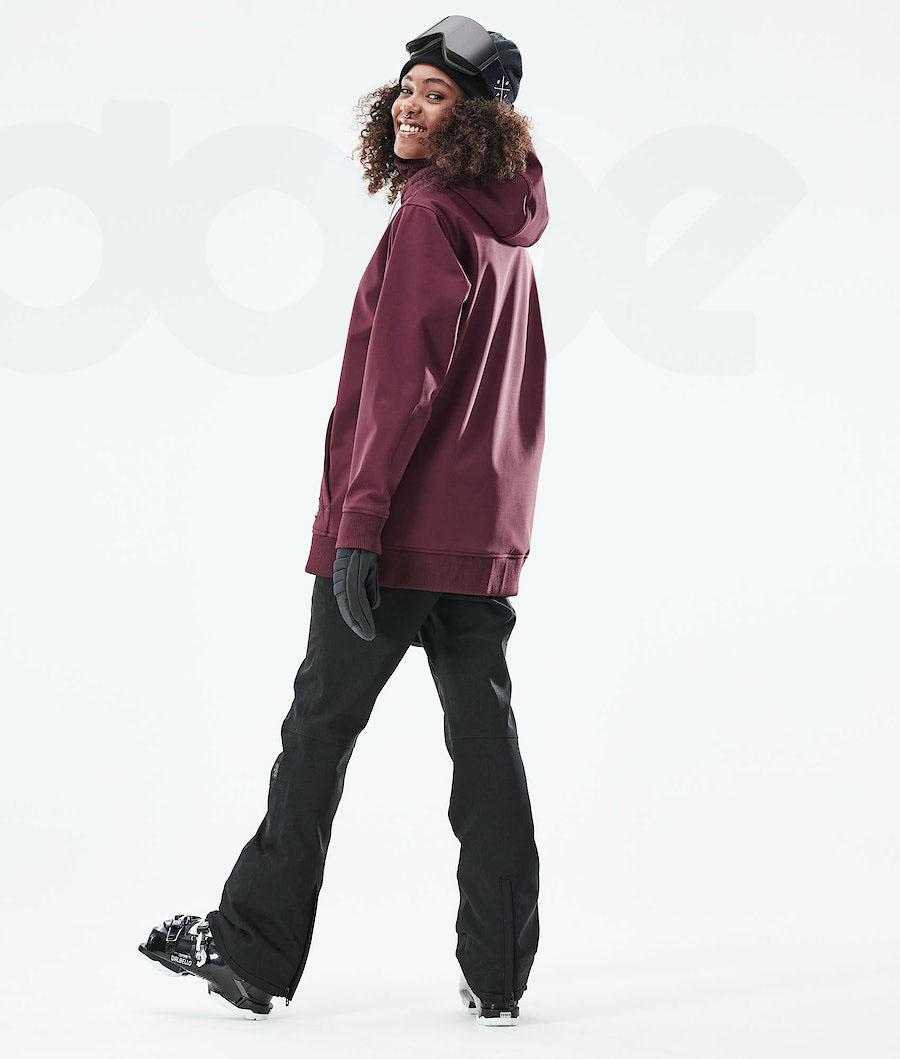 Burgundy Women's Dope Yeti W 10k Ski Jackets | AUQZ3704