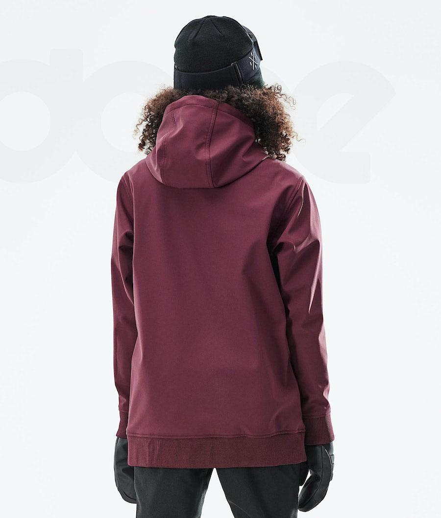 Burgundy Women's Dope Yeti W 10k Ski Jackets | AUQZ3704