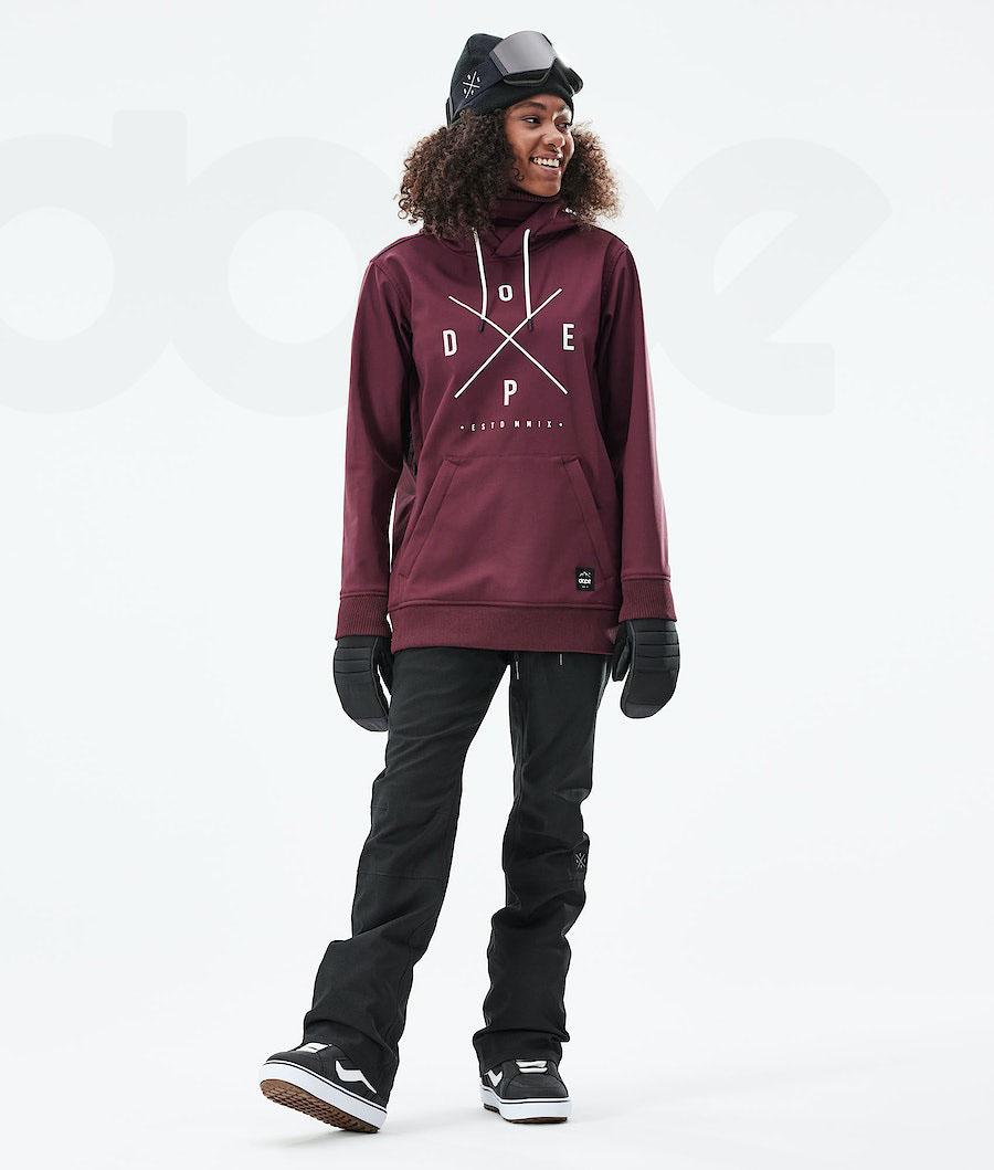 Burgundy Women's Dope Yeti W 10k Snowboard Jackets | AUNB3525