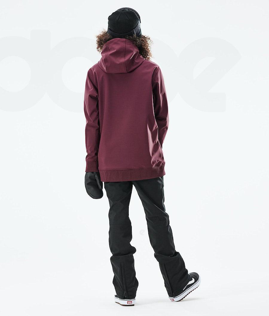 Burgundy Women's Dope Yeti W 10k Snowboard Jackets | AUNB3525