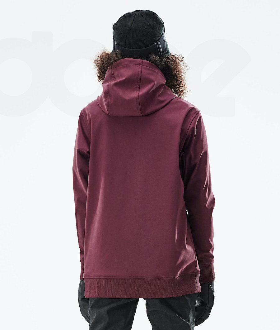 Burgundy Women's Dope Yeti W 10k Snowboard Jackets | AUNB3525