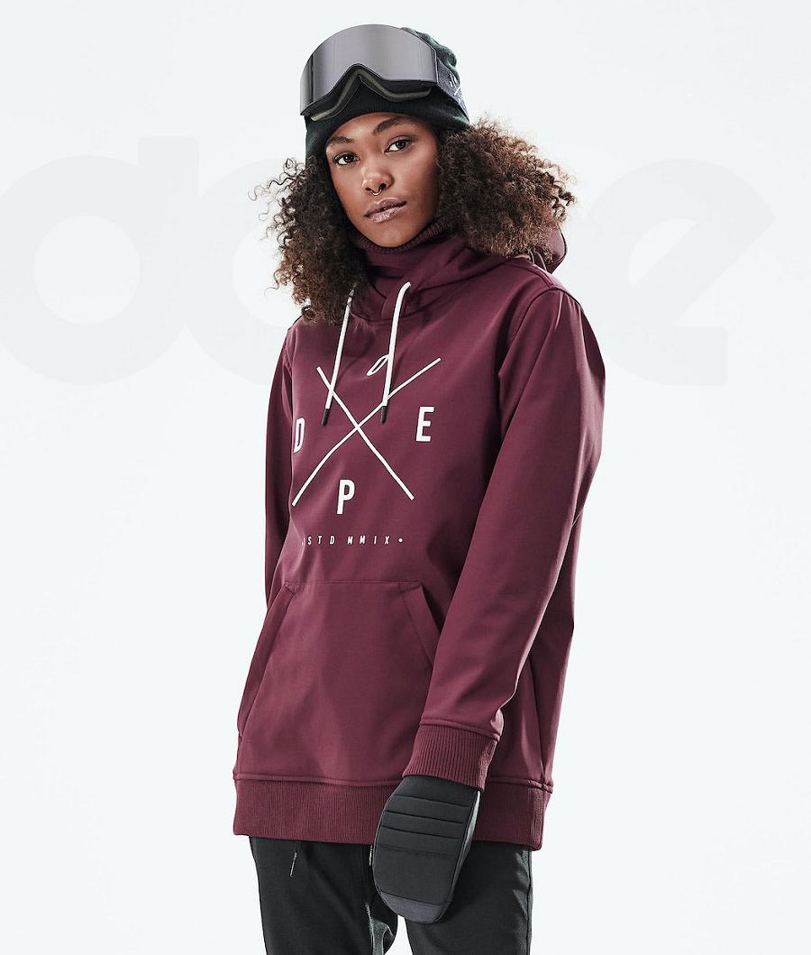 Burgundy Women\'s Dope Yeti W 10k Snowboard Jackets | AUNB3525