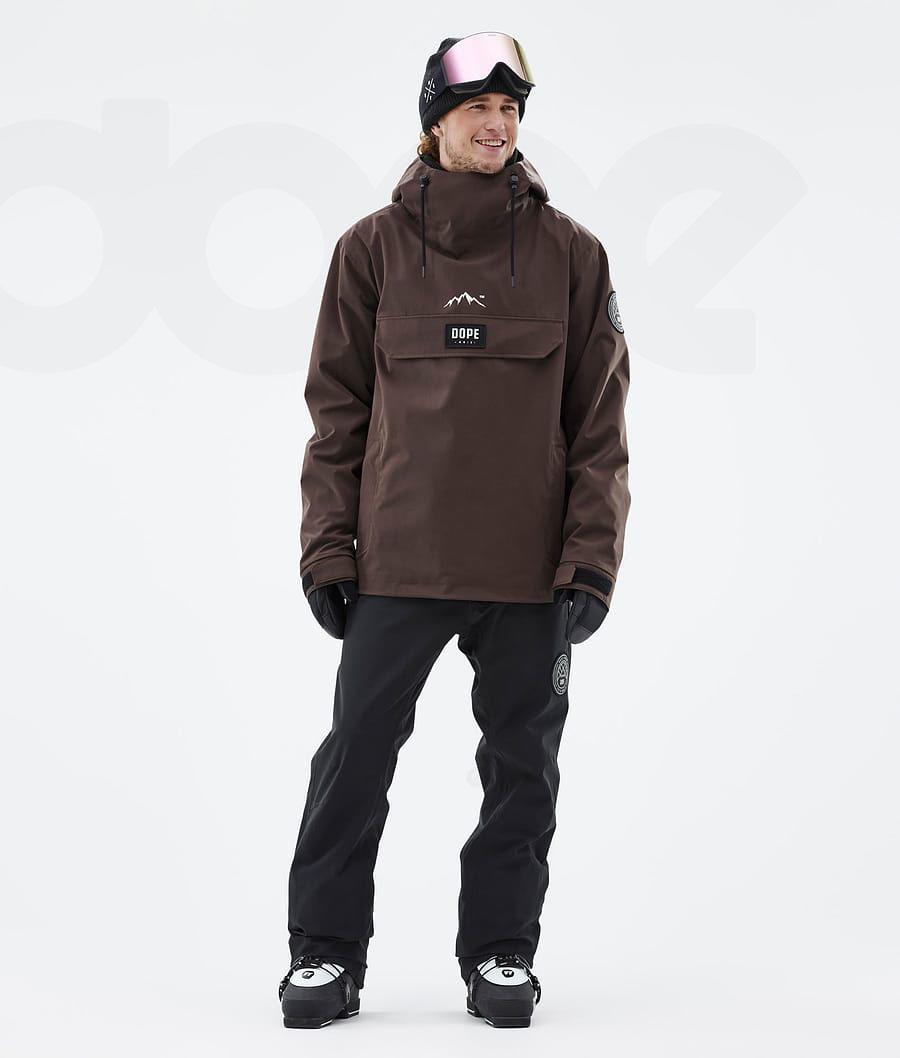 Coffee Men's Dope Blizzard Ski Jackets | AUVD2899