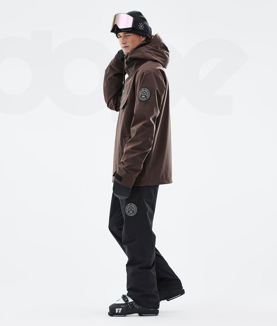 Coffee Men's Dope Blizzard Ski Jackets | AUVD2899