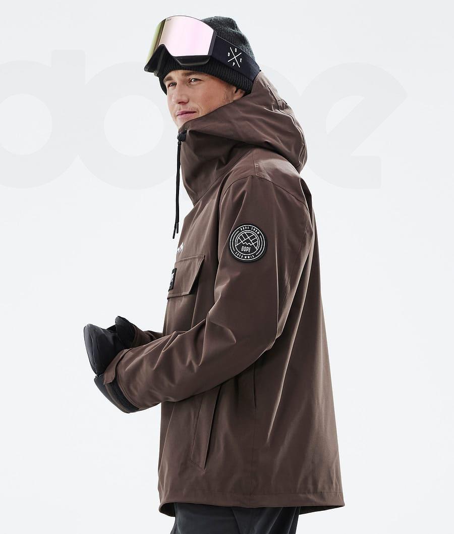 Coffee Men's Dope Blizzard Snowboard Jackets | AUFM2767