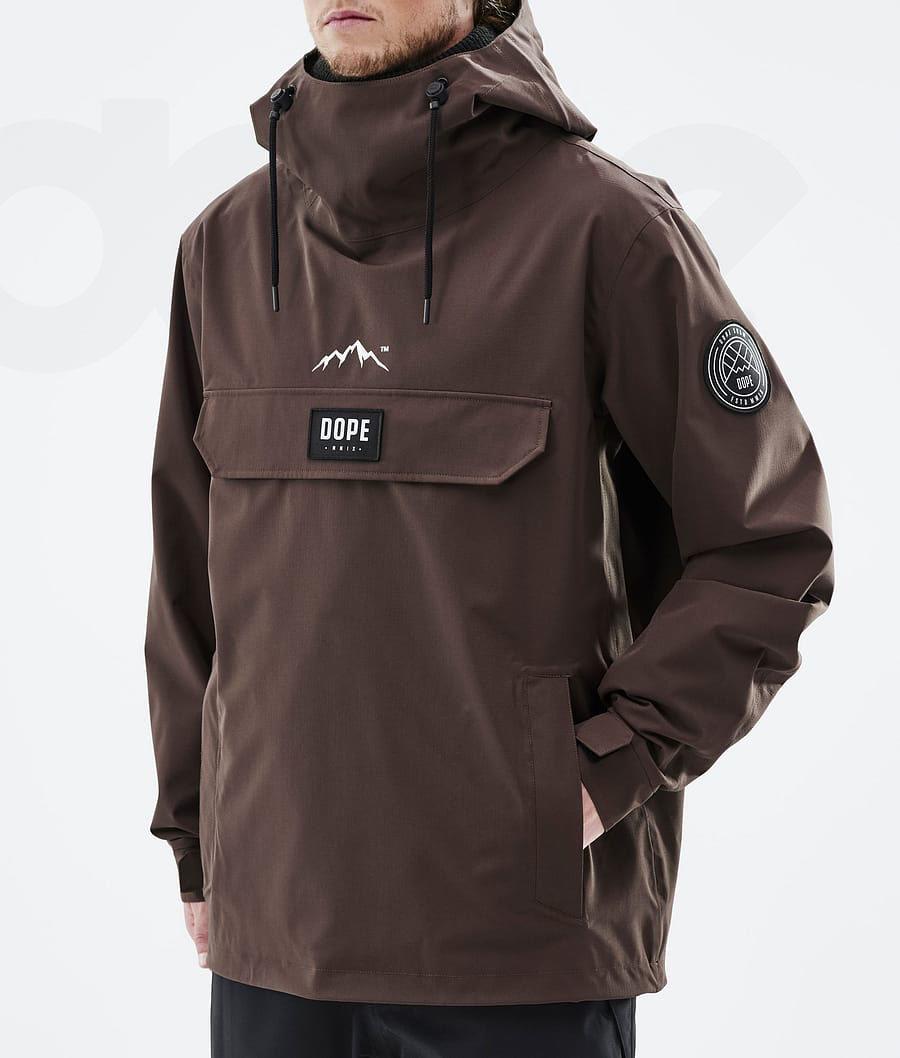 Coffee Men's Dope Blizzard Snowboard Jackets | AUFM2767