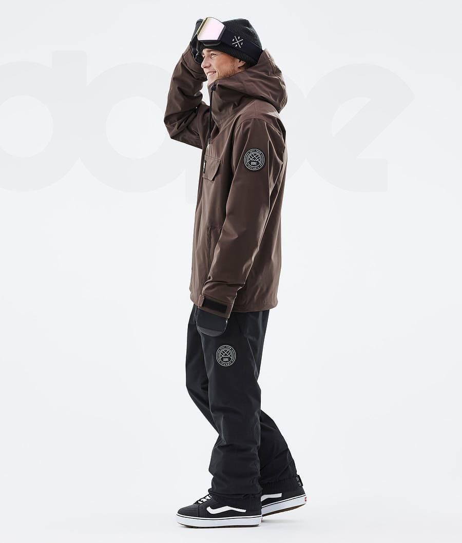 Coffee Men's Dope Blizzard Snowboard Jackets | AUFM2767