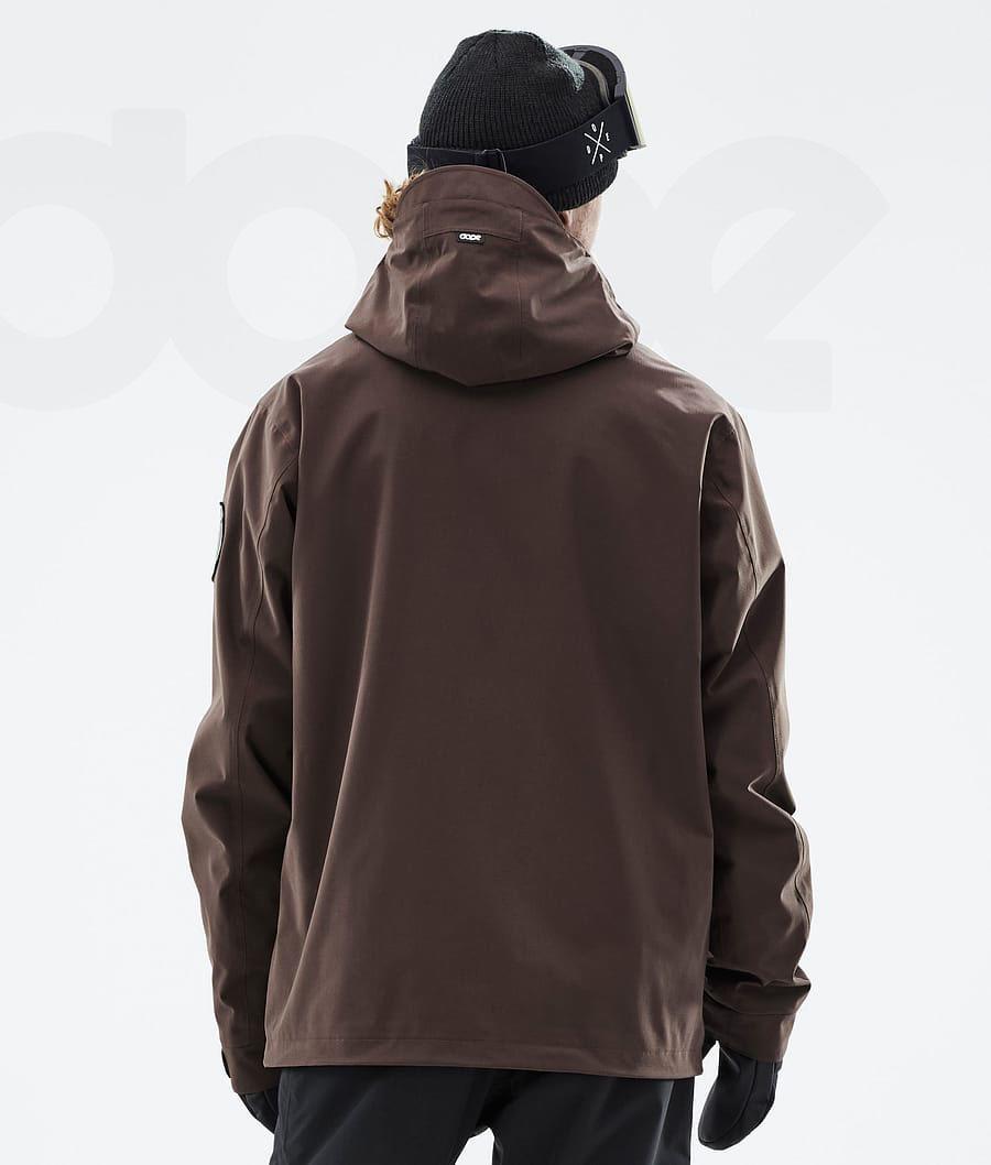 Coffee Men's Dope Blizzard Snowboard Jackets | AUFM2767