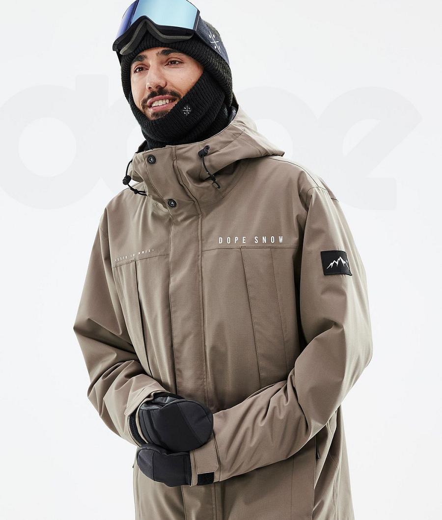 Coffee Men's Dope Ranger Ski Jackets | AUBC2943