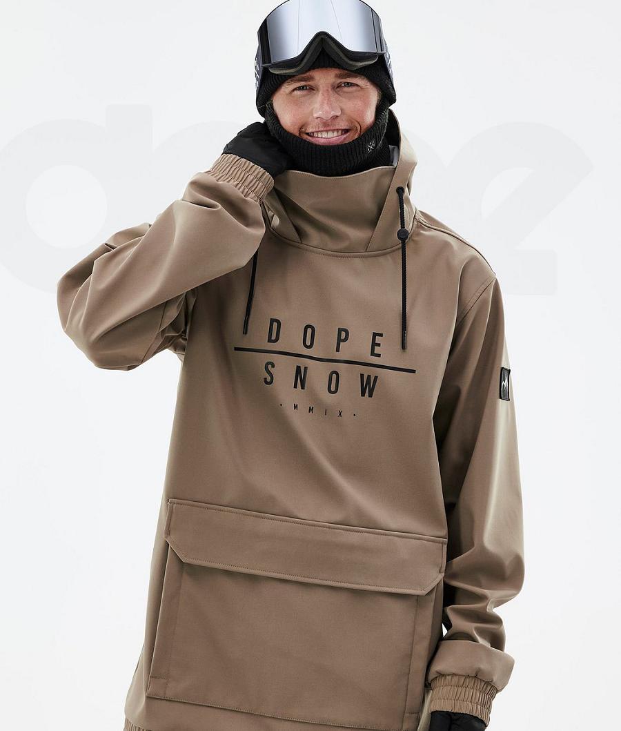 Coffee Men's Dope Wylie DS Snowboard Jackets | AUWY2823