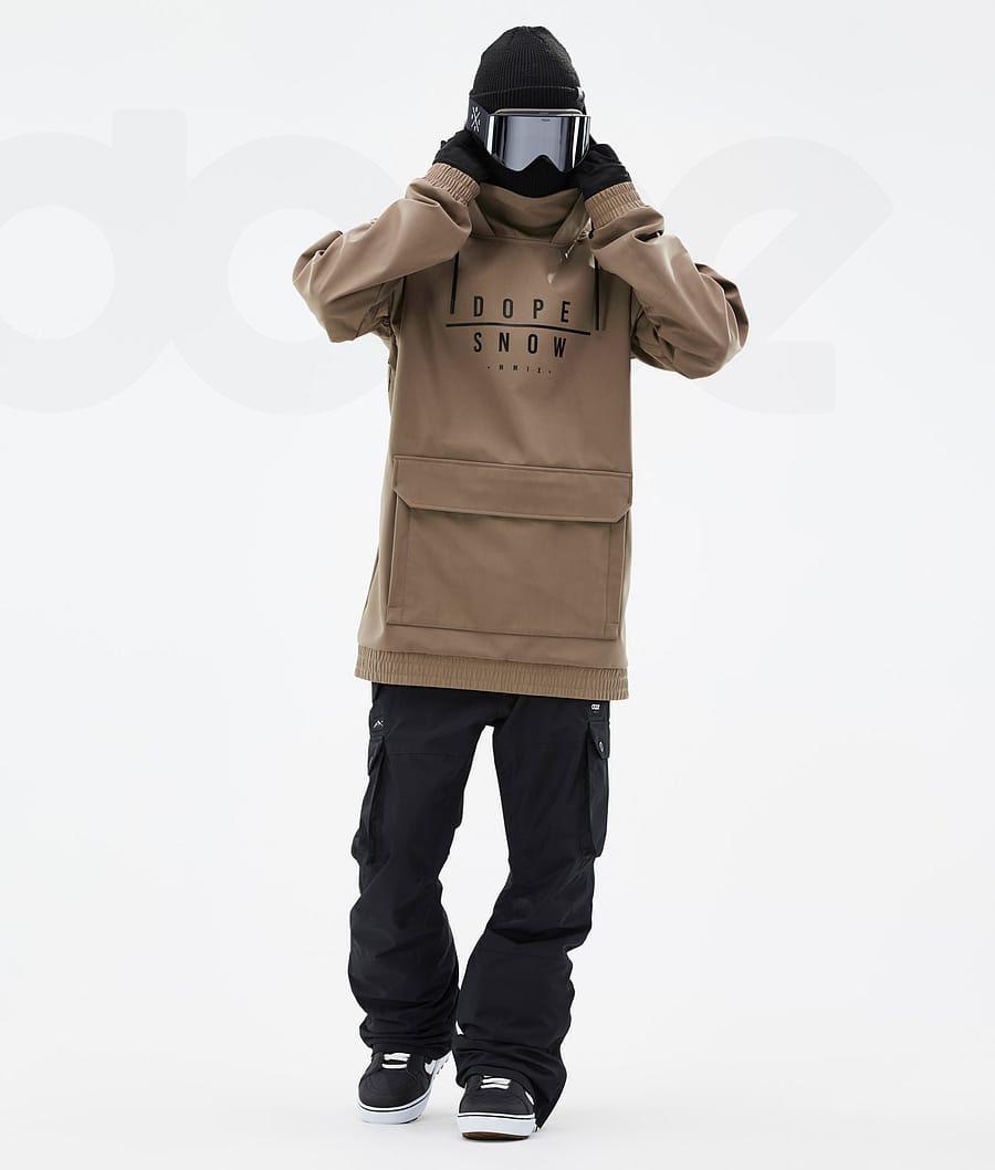 Coffee Men's Dope Wylie DS Snowboard Jackets | AUWY2823