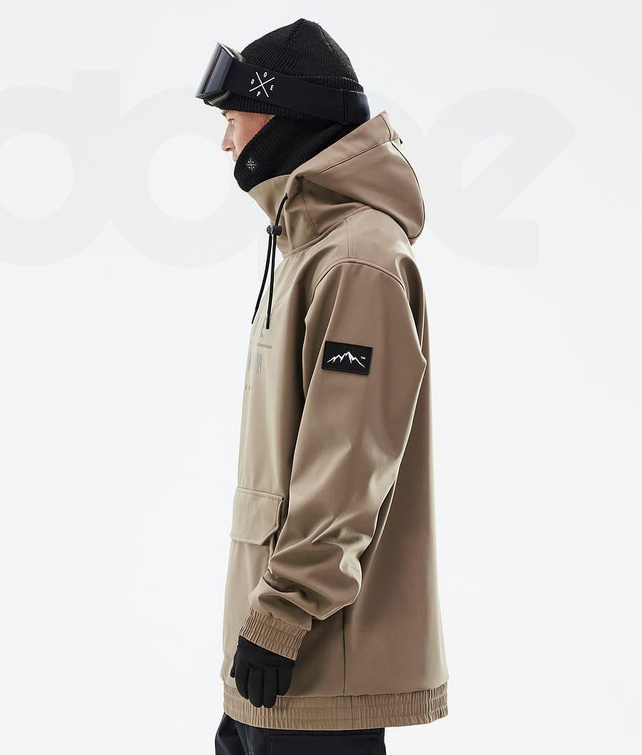 Coffee Men's Dope Wylie DS Snowboard Jackets | AUWY2823