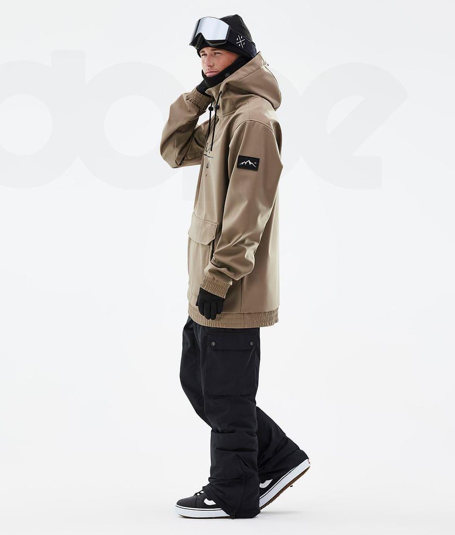 Coffee Men's Dope Wylie DS Snowboard Jackets | AUWY2823