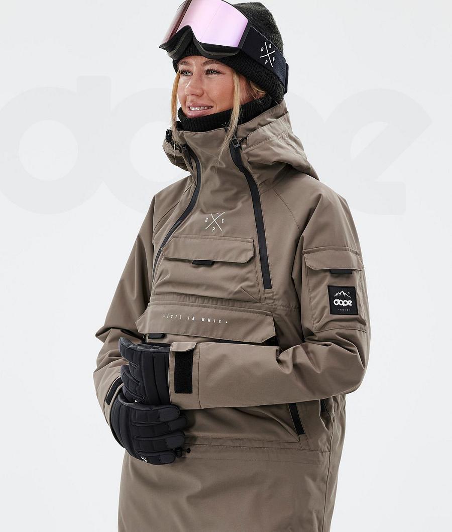 Coffee Women's Dope Akin W Ski Jackets | AUNB3577