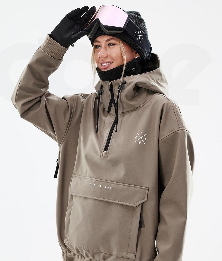 Coffee Women's Dope Cyclone W Ski Jackets | AURW3649