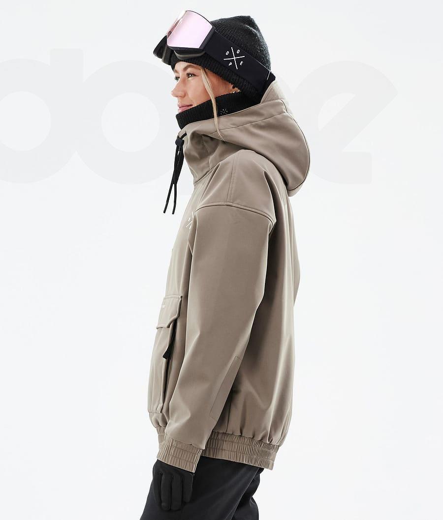 Coffee Women's Dope Cyclone W Ski Jackets | AURW3649