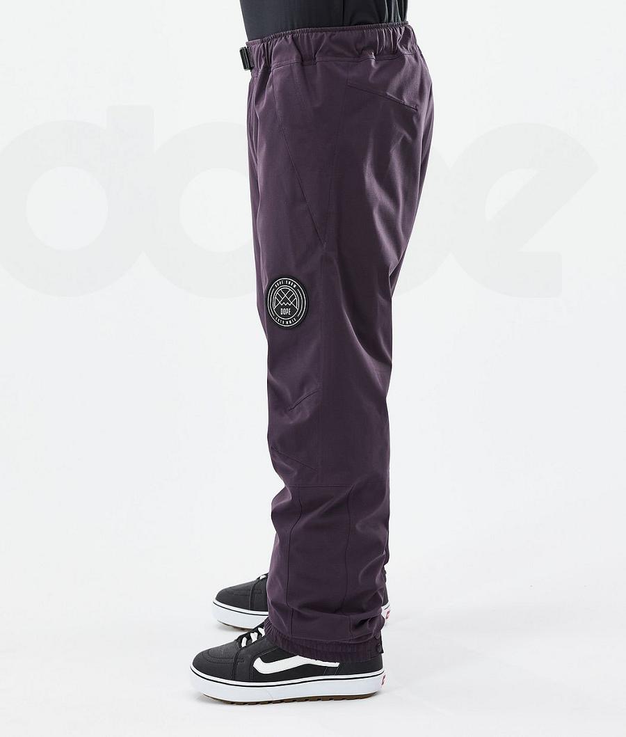 Dark / Purple Men's Dope Blizzard Snowboard Pants | AURW2556