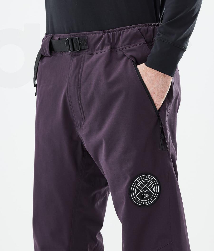 Dark / Purple Men's Dope Blizzard Snowboard Pants | AURW2556